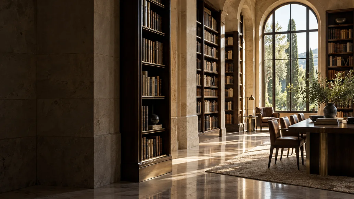 Quiet architectural research library