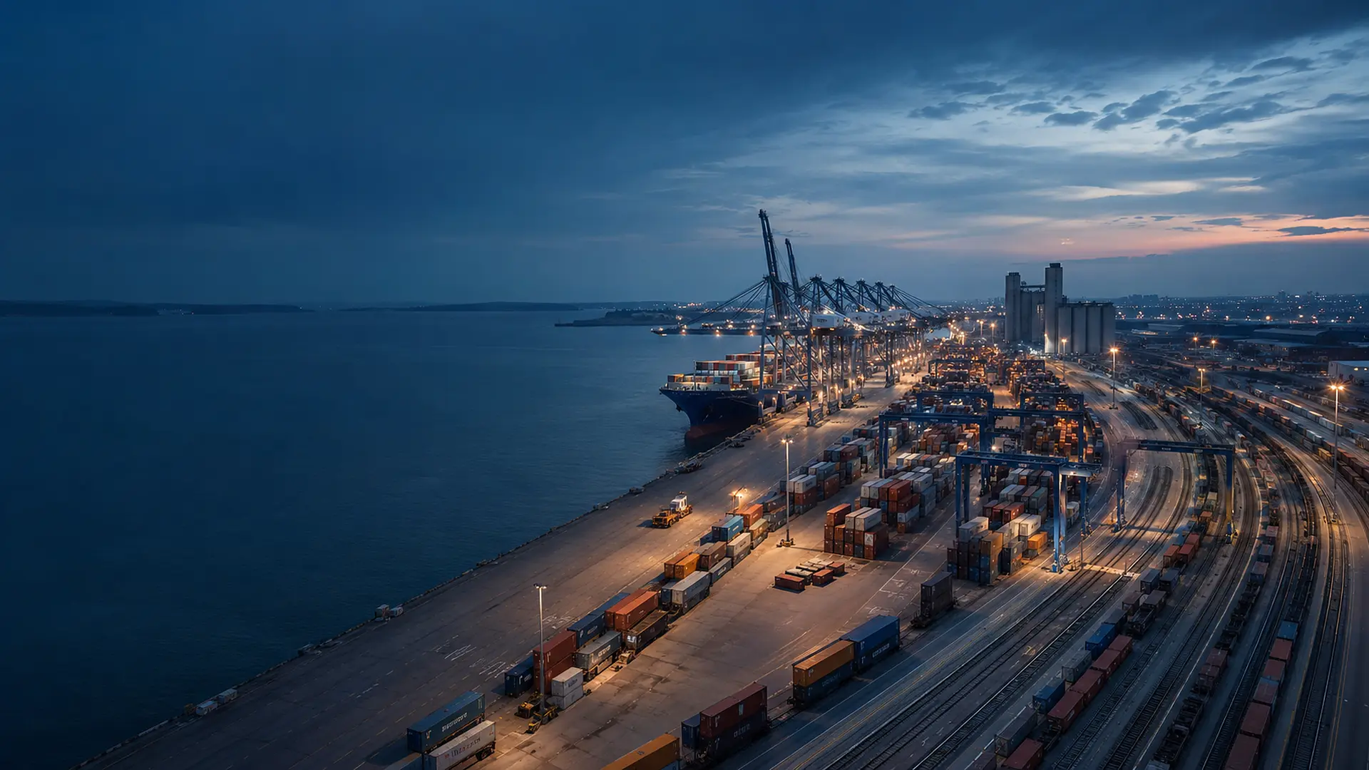 International port and multimodal logistics infrastructure