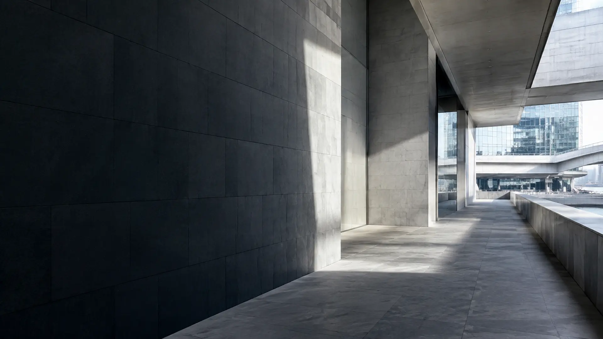 Institutional architectural geometry representing strategic perspective