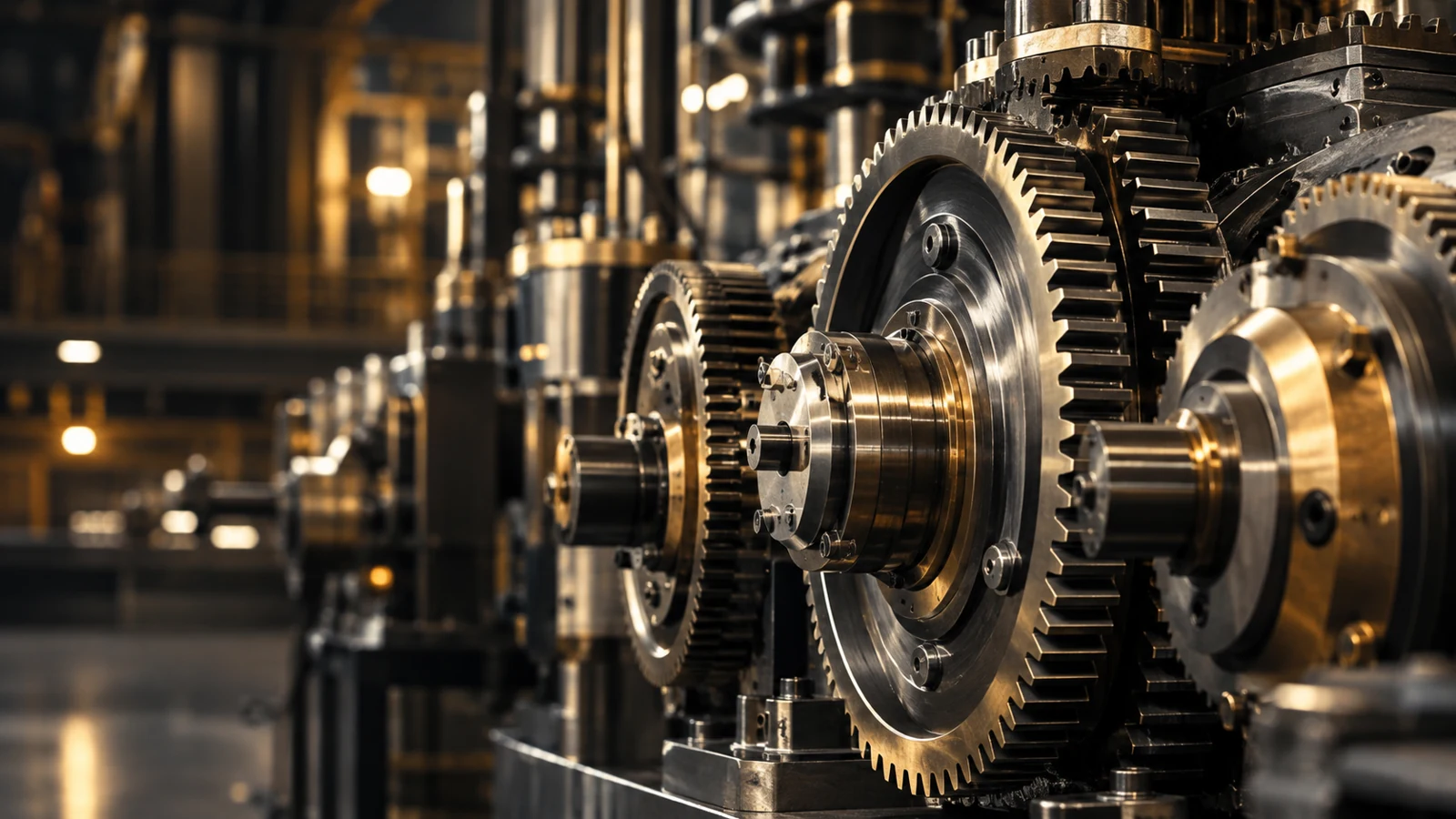 Precision transmission assemblies in an industrial plant