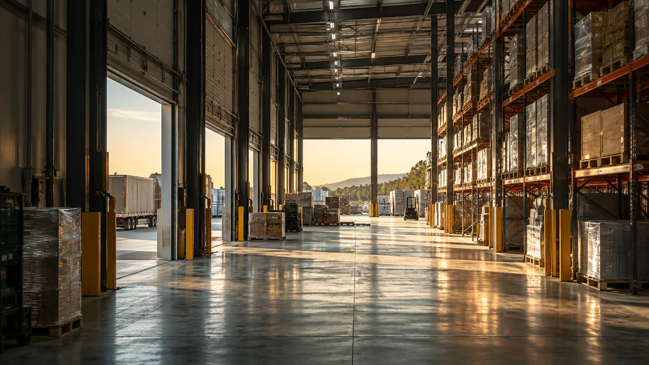 Industrial logistics warehouse