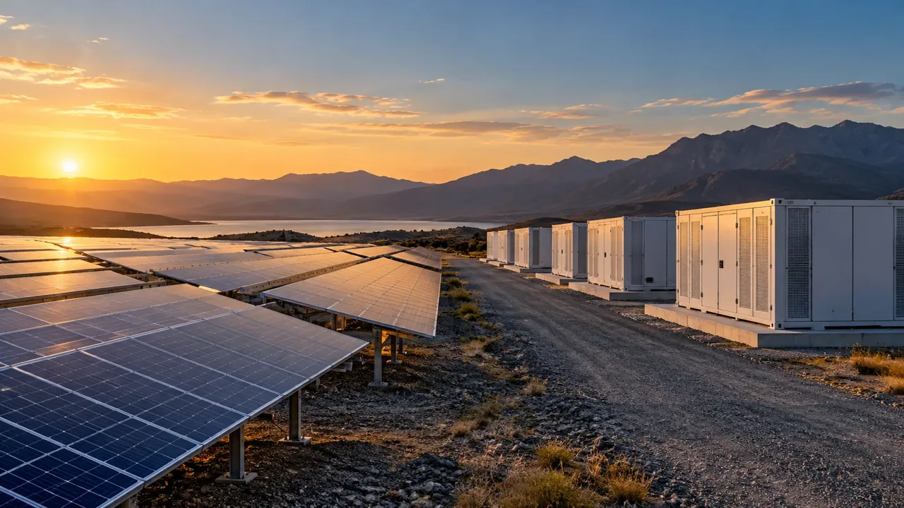 Illustrative solar and power conversion installation
