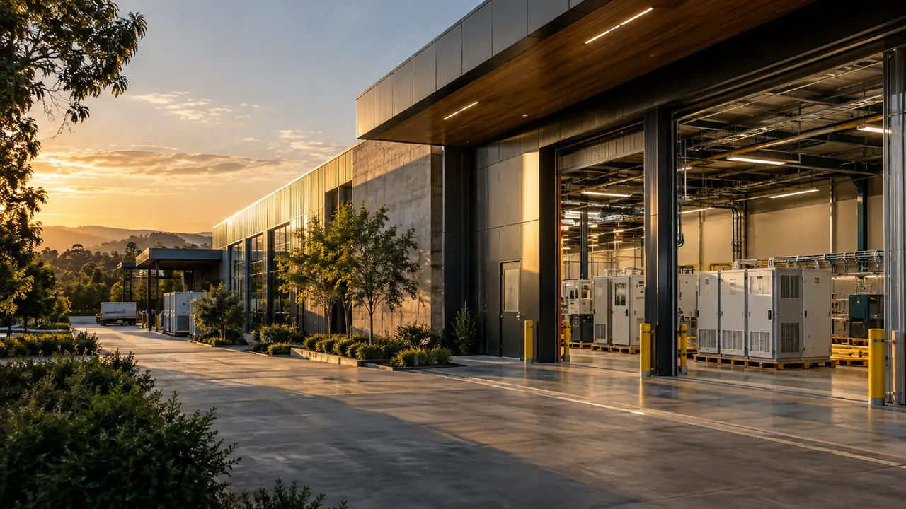 Illustrative energy technology distribution facility
